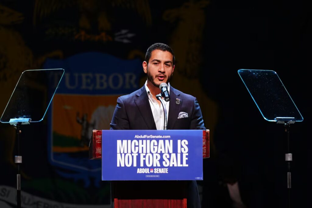 Abdul El‑Sayed, a progressive, wins Michigan Senate Democratic primary in key battle for party’s future | U.S. Abdul El‑Sayed, a progressive, wins Michigan Senate Democratic primary in key battle for party’s future | U.S.