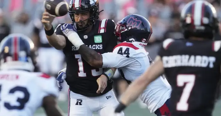 Alexander, Alouettes roll past winless Redblacks 34-13 Alexander, Alouettes roll past winless Redblacks 34-13