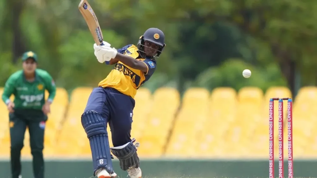 Sanjana Kavindi’s blistering knock powers Sri Lanka to a commanding T20I series win over Pakistan in the second game Sanjana Kavindi’s blistering knock powers Sri Lanka to a commanding T20I series win over Pakistan in the second game